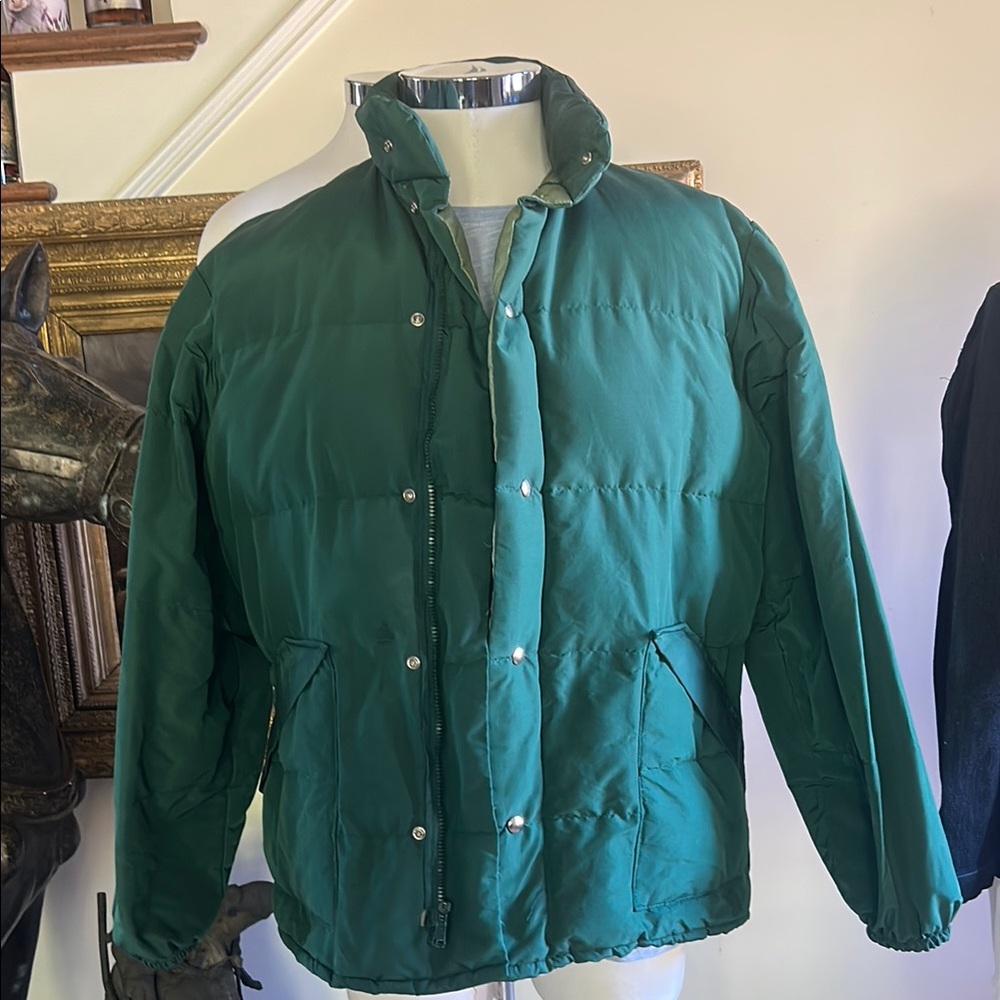 Vintage Walls Men's Blizzard-Pruf Green Puffer Jacket Sz XL